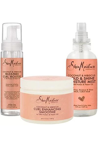 Shea Moisture Coconut & Hibiscus Curl Enhancing Hair Care Set - Shea Moisture