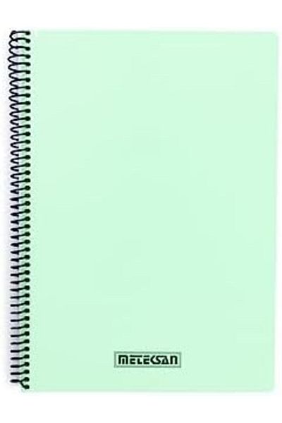 Mena Rise Diyar-Ifırsatshop Karina Pastel Series, A4 100 Sheets Checkered Pp Cover Spiral Notebook, Green
