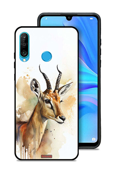 Tolwak غطاء حماية لهاتف هواوي نوفا 4e بتصميم غزال تجريدي