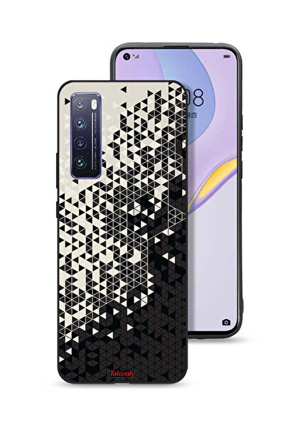 Tolwak غطاء حماية لهاتف هواوي نوفا 7 5G بنمط مثلث فني رقمي