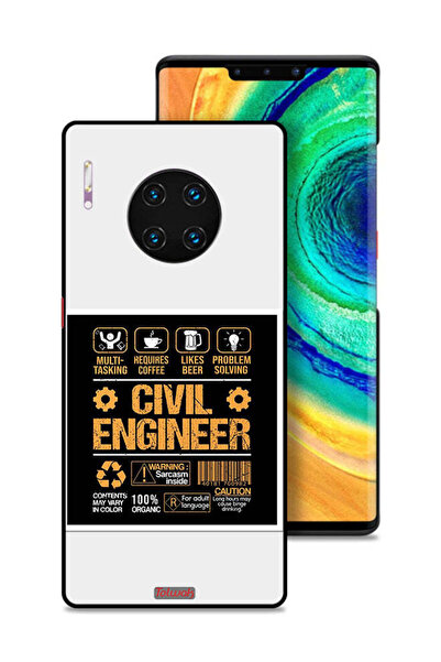 Tolwak غطاء حماية لهاتف هواوي ميت 30 إي برو 5G، ملصق مهندس مدني