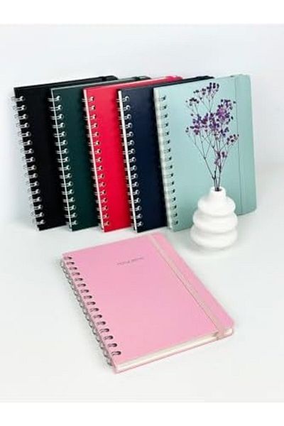Mena Rise Şirinshop Bene Spiral Premium Hard Cover Notebook, 21X29.7 Cm, Line 1108107