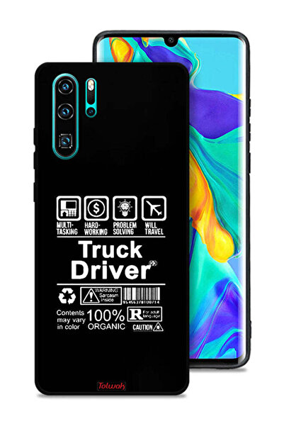 Tolwak غطاء حماية لهاتف Huawei P30 Pro ملصق سائق شاحنة