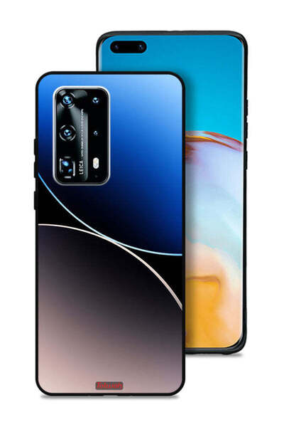 Tolwak غطاء حماية لهاتف هواوي بي 40 برو بلس 5G بنمط خطوط منحنية