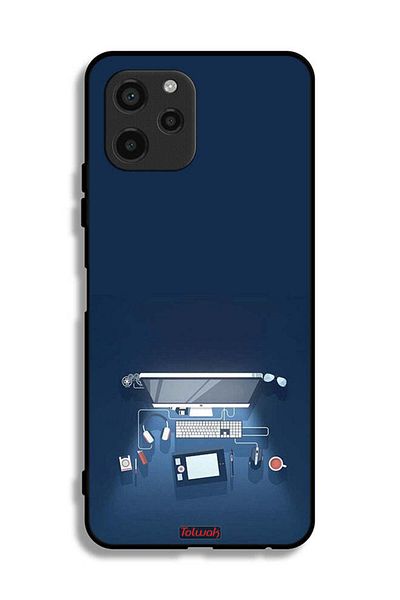 Tolwak Huawei nova Y61 Protective Case Cover Computer Desk Art