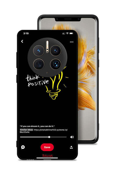 Tolwak غطاء حماية لهاتف هواوي ميت 50 برو - فكر بإيجابية