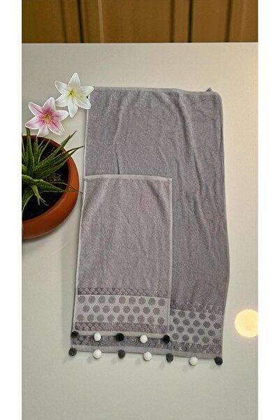 MİLAYS LİFE HOME COLLECTİON Двохшаровий рушник з помпонами для дівчаток