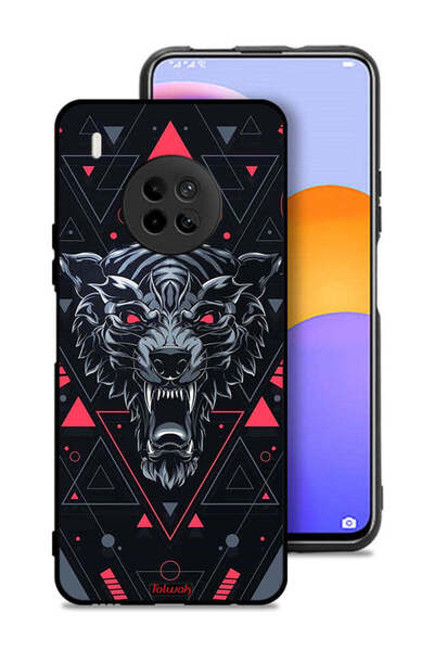 Tolwak غطاء حماية لهاتف هواوي Y9a بتصميم الذئب المتمايل