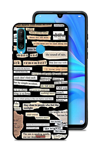 Tolwak غطاء حماية لهاتف هواوي P30 لايت مع ملصقات اقتباسات