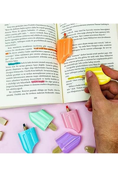 Mena Rise Diyar-Ifırsatshop 6-Piece Ice Cream Design Felt Pen 1017157