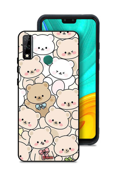 Tolwak غطاء حماية لهاتف هواوي Y8s بنقشة الدببة