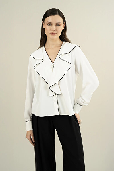 IDYL Flounce Detail Blouse