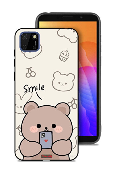 Tolwak غطاء حماية لهاتف هواوي Y5p برسومات الدب المبتسم