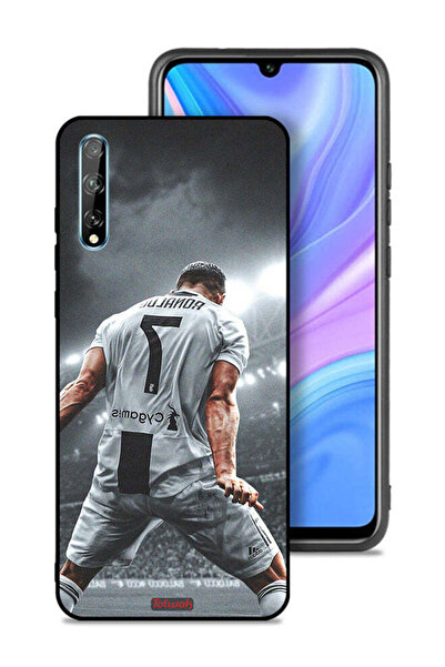 Tolwak غطاء حماية لهاتف هواوي Y8p بشعار احتفال كريستيانو رونالدو