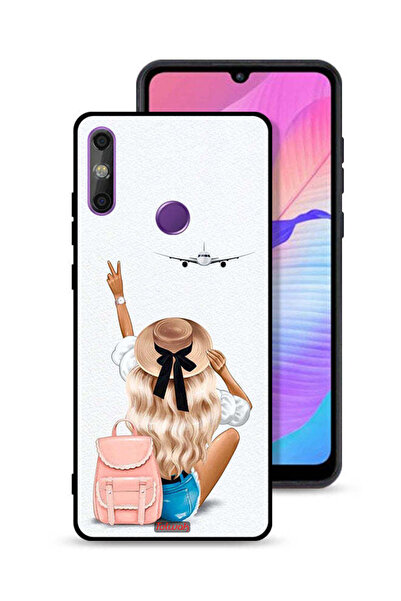 Tolwak غطاء حماية لهاتف هواوي إنجوي 20e - فتاة تحب السفر