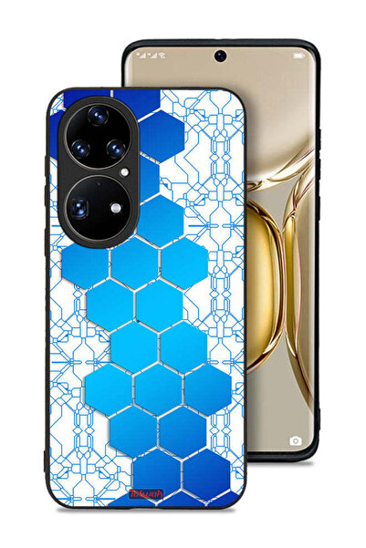 Tolwak غطاء حماية لهاتف هواوي بي 50 برو - شبكة أيقونات سداسية الأضلاع