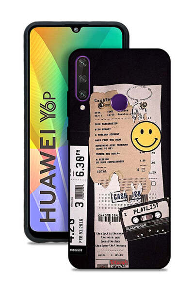 Tolwak غطاء حماية لهاتف هواوي Y6p مع ملصق قائمة تشغيل