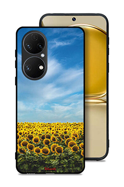 Tolwak غطاء حماية لهاتف هواوي بي 50 - عباد الشمس تحت السماء
