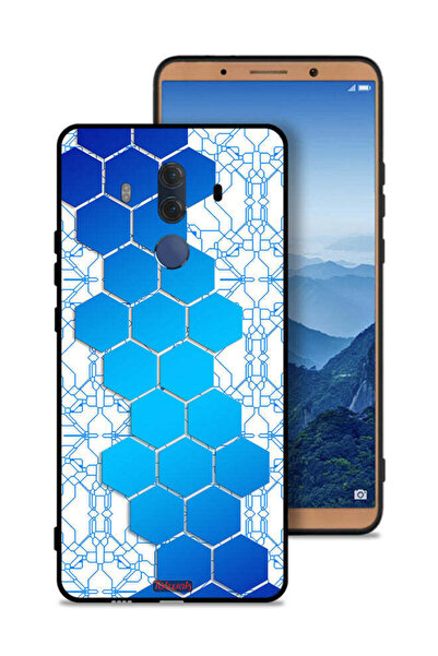 Tolwak غطاء حماية لهاتف هواوي ميت 10 برو - شبكة أيقونات سداسية الأضلاع