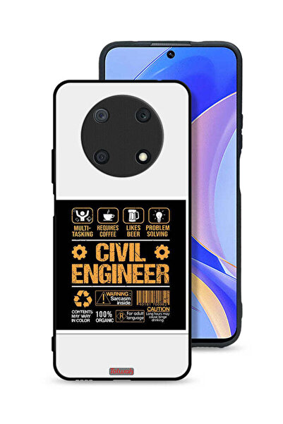 Tolwak غطاء حماية لهاتف هواوي نوفا Y90 - ملصق مهندس مدني