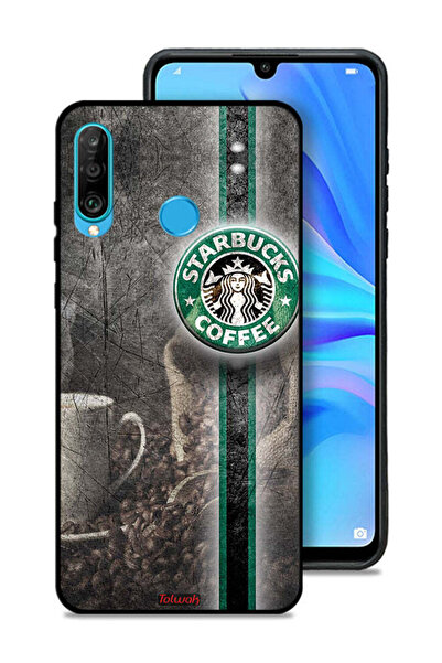 Tolwak غطاء حماية لهاتف هواوي بي 30 لايت بطبعة فن القهوة
