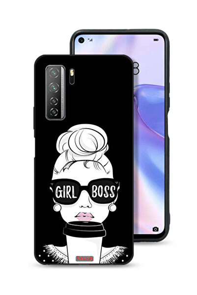 Tolwak غطاء حماية لهاتف هواوي P40 لايت 5G بطبعة Girl Boss