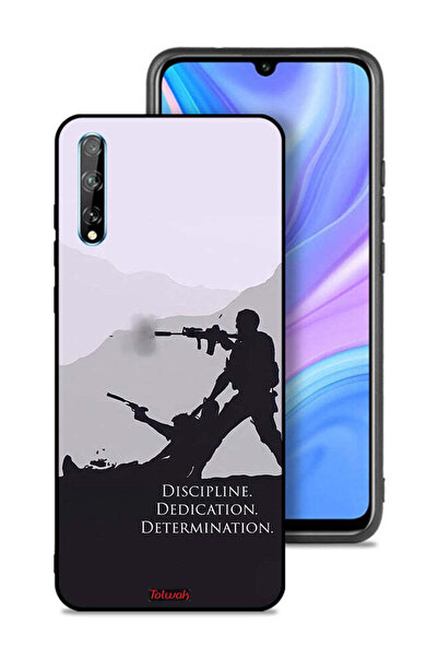 Tolwak غطاء حماية لهاتف هواوي بي سمارت إس بتصميم "الانضباط والتفاني والتصميم"