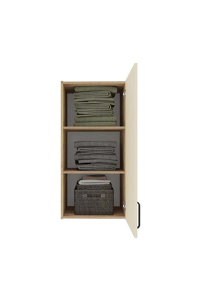 haaus.ro haaus Malmo wall cabinet, 1 door, Artisan Oak/Clay, 50 x 42 x 104 cm
