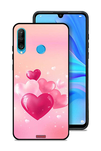 Tolwak غطاء حماية لهاتف هواوي نوفا 4e برسومات قلوب جميلة