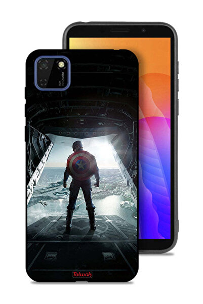 Tolwak غطاء حماية لهاتف هواوي Y5p بتصميم صورة كابتن أمريكا