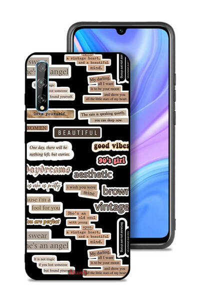 Tolwak غطاء حماية لهاتف هواوي بي سمارت إس بملصقات اقتباسات جميلة