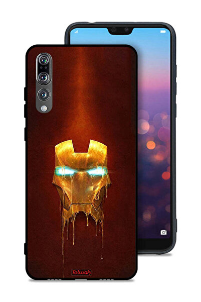 Tolwak غطاء حماية لهاتف هواوي P20 Pro بتصميم الرجل الحديدي من مارفل كوميكس
