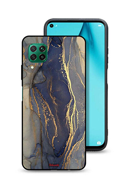 Tolwak غطاء حماية لهاتف هواوي بي 40 لايت 4G بنمط رخامي لامع