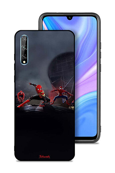 Tolwak غطاء حماية لهاتف هواوي بي سمارت إس بتصميم ثلاث عناكب