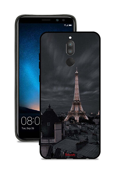 Tolwak غطاء حماية لهاتف هواوي ميت 10 لايت بتصميم برج إيفل في الليل
