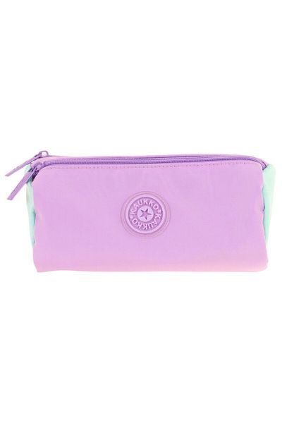 KAUKKO Τσάντα στυλό Quick Three Compartments Purple Turquoise - Κορίτσι - K2702