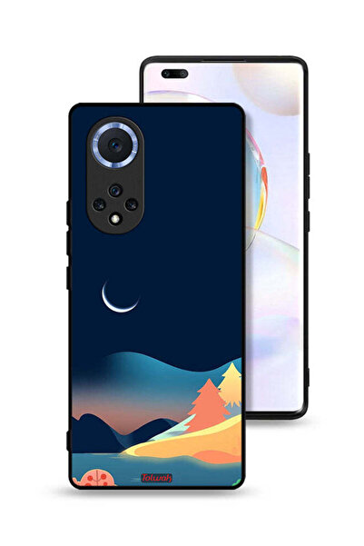 Tolwak غطاء حماية لهاتف Honor 50 Pro برسومات تجريدية للقمر