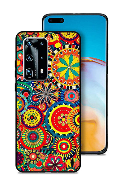 Tolwak غطاء حماية لهاتف هواوي بي 40 برو بلس 5G بنمط ماندالا ملون