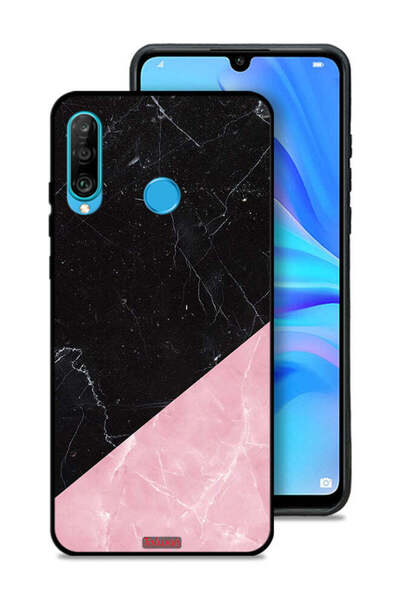 Tolwak غطاء حماية لهاتف هواوي نوفا 4e بنقشة رخامية