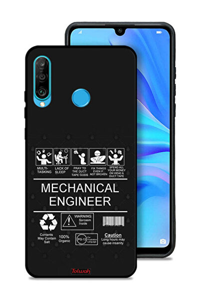 Tolwak غطاء حماية لهاتف هواوي نوفا 4e، ملصق مهندس ميكانيكي