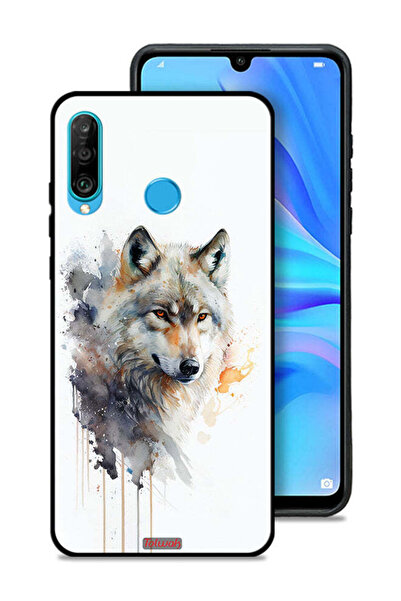 Tolwak غطاء حماية لهاتف هواوي بي 30 لايت بتصميم ذئب تجريدي