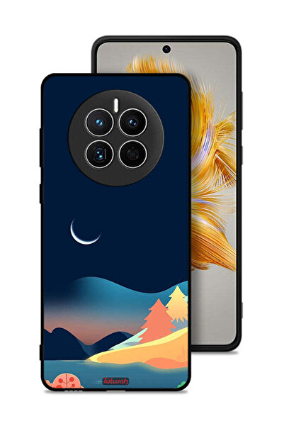 Tolwak غطاء حماية لهاتف هواوي ميت 50 برسومات تجريدية للقمر
