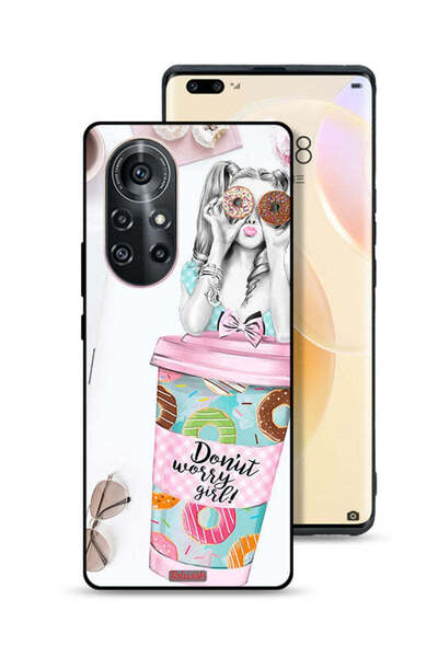 Tolwak غطاء حماية لهاتف هواوي نوفا 8 برو - فتاة دونات ووري
