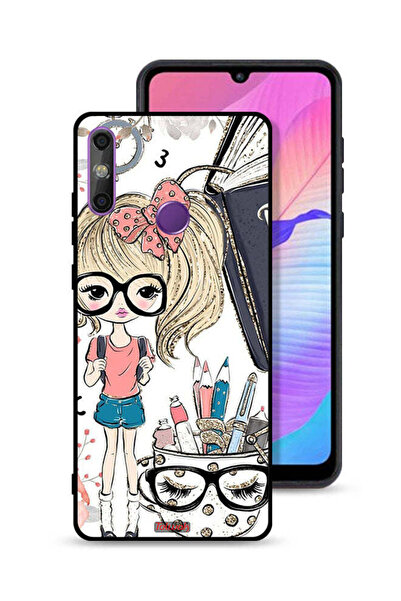 Tolwak غطاء حماية لهاتف هواوي إنجوي 20e بتصميم فتاة وحيد القرن