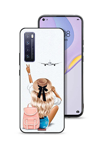 Tolwak غطاء حماية لهاتف هواوي نوفا 7 5G - فتاة تحب السفر