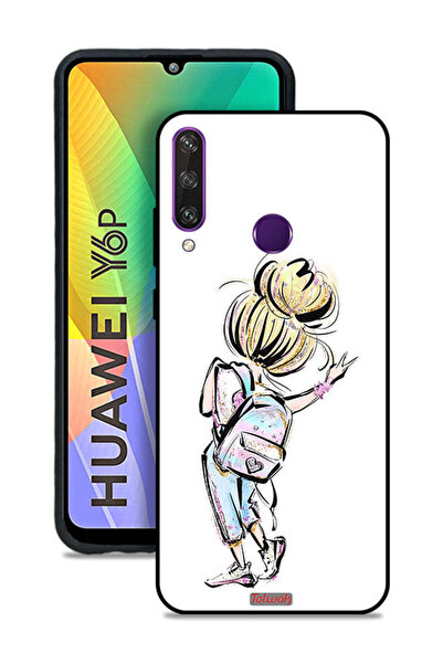 Tolwak غطاء حماية لهاتف هواوي Y6p بتصميم فتاة العودة إلى المدرسة