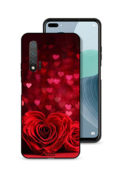 Tolwak غطاء حماية لهاتف هواوي نوفا 6 بتصميم زهور على شكل قلب وفن تجريدي