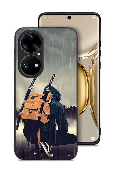 Tolwak غطاء حماية لهاتف هواوي P50 برو بتصميم سيف ساموراي رقمي