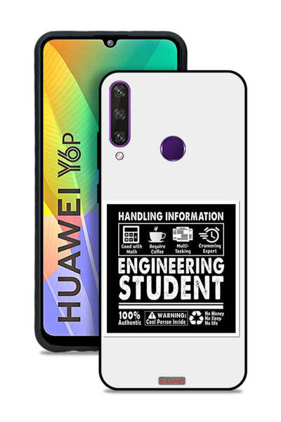 Tolwak غطاء حماية لهاتف هواوي Y6p ملصق طالب الهندسة