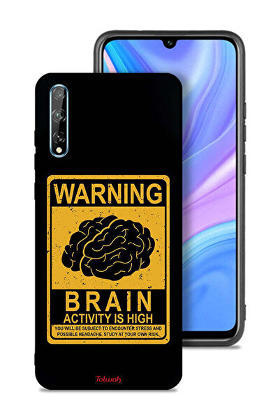 Tolwak غطاء حماية لهاتف Huawei P Smart S تحذير من ارتفاع نشاط الدماغ